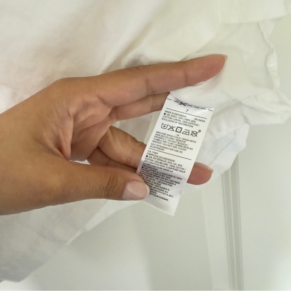 Janie and Jack White Dress with Red Embroidery Tunic Girl's Dress Size 7 - Picture 8 of 10